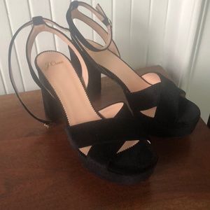 J Crew Heels - Black